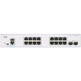Switch zarządzalny Cisco CBS350-16T-2G-EU - Rack, 16 x LAN 10|100|1000 Mbps, 2 x 1000 Mbps SFP - zdjęcie 2